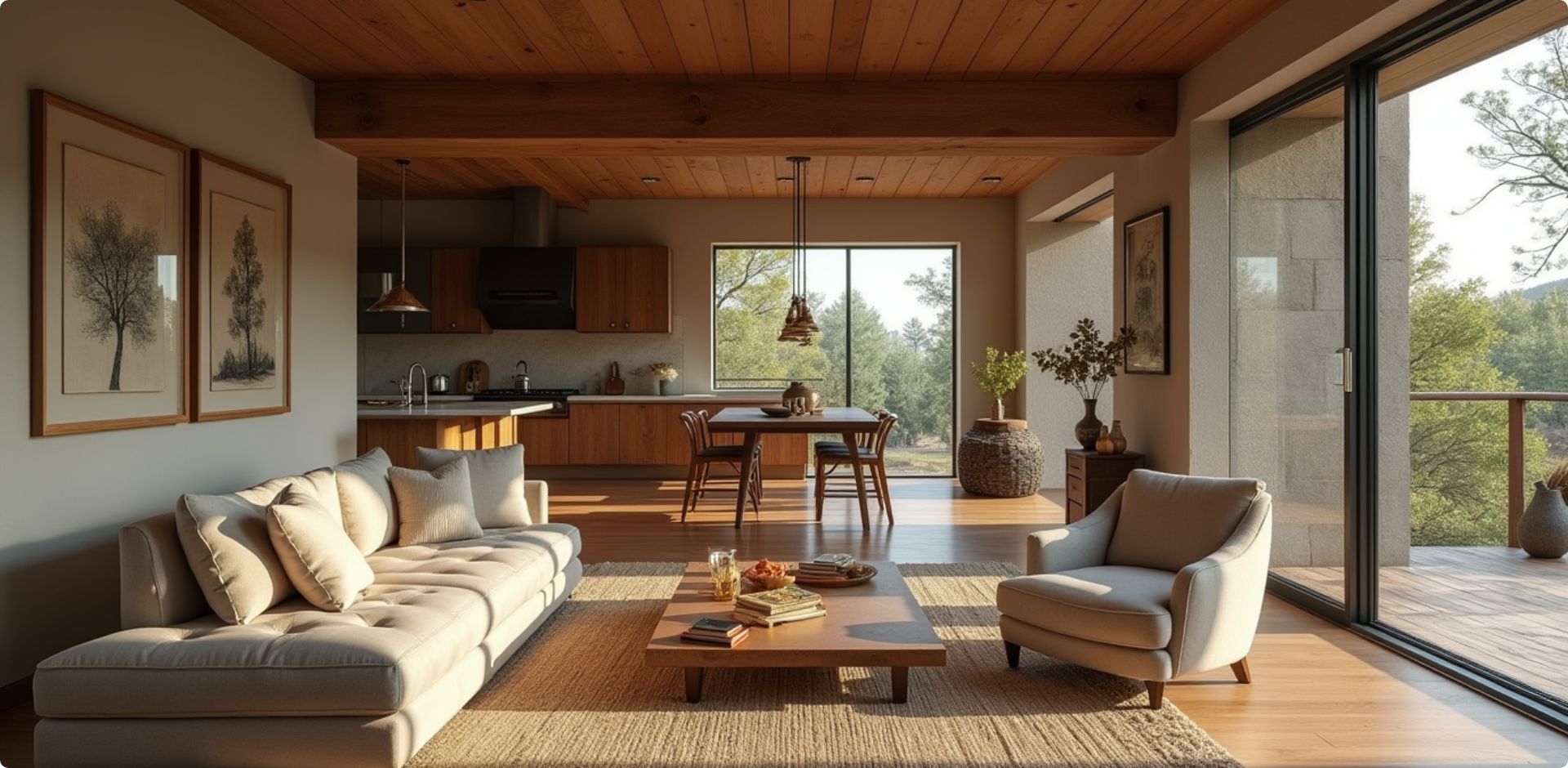 Photo d'un intérieur de maison lumineux