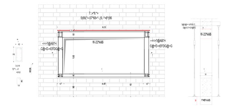 Plan d'ouverture d'un mur porteur en bureau d'étude